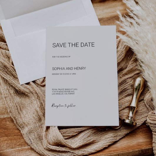 Mariage Enregistrer la date Invitation