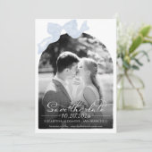 Mariage Enregistrer la date Invitation | Photo de (Debout devant)