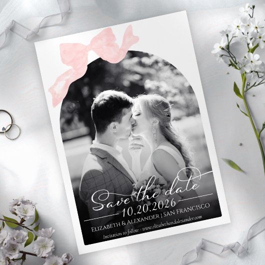 Mariage Enregistrer la date Invitation | Photo de