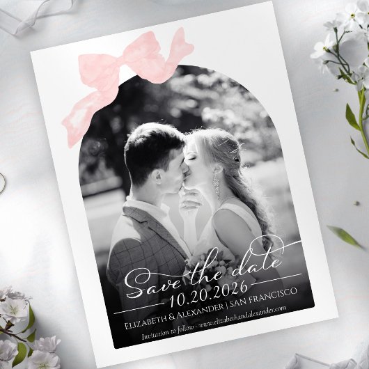 Mariage Enregistrer la date Invitation | Photo de