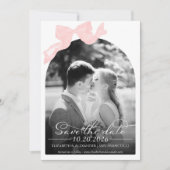 Mariage Enregistrer la date Invitation | Photo de  (Devant)