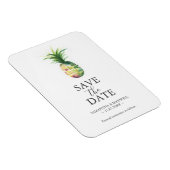 Mariage Enregistrer La Date Magnet Ananas (Côté Droit)