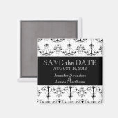 Mariage Enregistrer la date Magnet Chandeliers Noi (Recto/Verso)