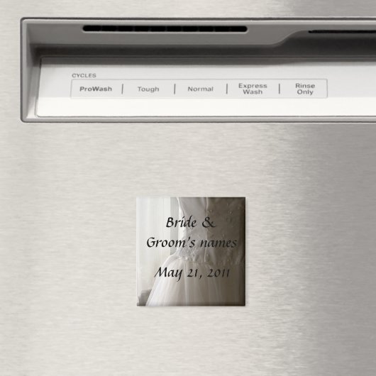 Mariage Enregistrer la date magnets (In Situ (Lave-vaisselle))