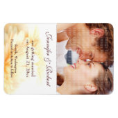 Mariage Enregistrer la date Premium Magnet (Horizontal)