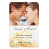 Mariage Enregistrer la date Premium Magnet (Vertical)