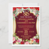 Mariage Enregistrer les cartes de dates (Dos)