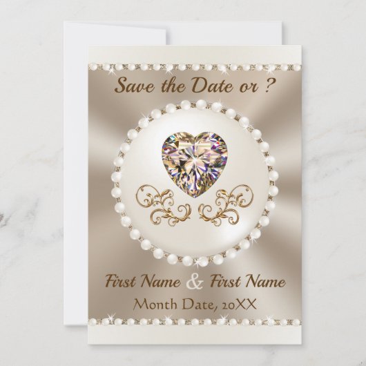Mariage Enregistrer les cartes de dates, Mariage C (Devant)