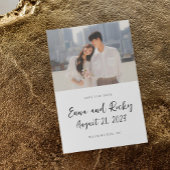 Mariage enregistrer l'invitation de la carte I Mar