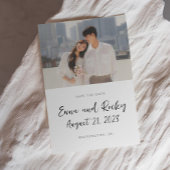 Mariage enregistrer l'invitation de la carte I Mar