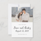 Mariage enregistrer l'invitation de la carte I Mar (Devant)