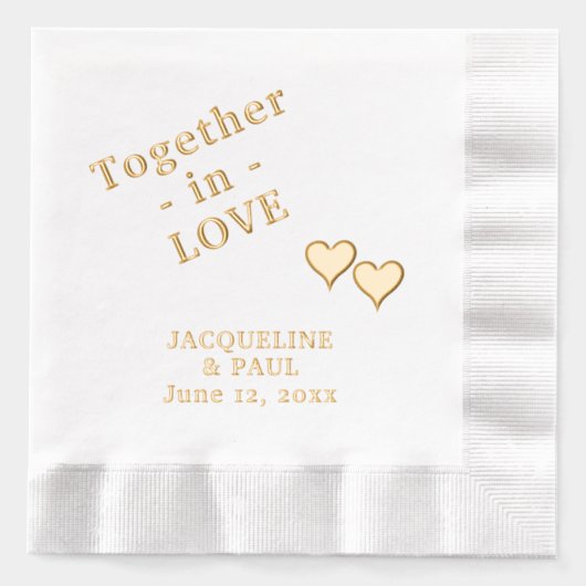 Mariage Ensemble dans les noms d'amour (Recto)