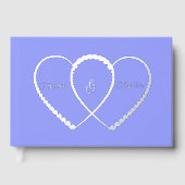 Mariage entrelacé Coeurs Bleus Argent (Recto)