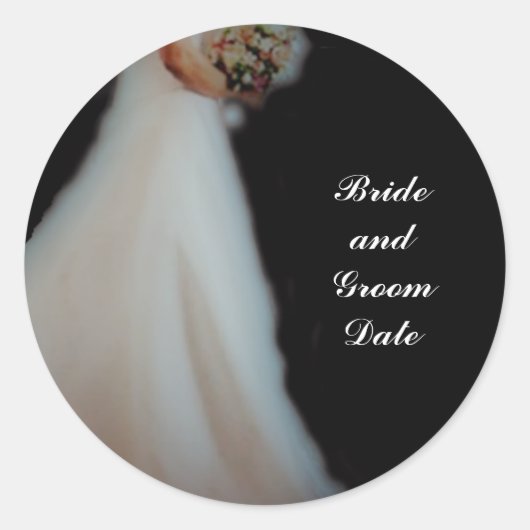 Mariage Enveloppe Stickers Modèle (Devant)