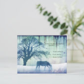 Mariage équestre bleu RSVP (Debout devant)