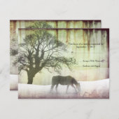 Mariage équestre RSVP (Devant / Derrière)