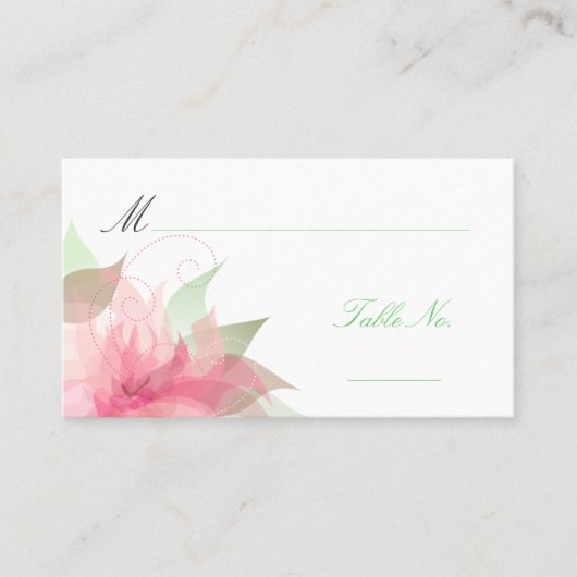 Mariage Escort Invité Cartes de Place (Devant)