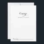 Mariage espagnol<br><div class="desc">Cette carte de conseil mariage espagnole est parfaite pour un mariage moderne. Le design sobre et élégant présente une typographie de script classique et sophistiquée en noir et blanc. Ces cartes sont parfaites pour un mariage, une douche nuptiale, un baby shower, une fête de remise de diplômes et plus encore....</div>