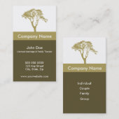 Mariage et carte de visite de thérapeute de (Devant / Derrière)