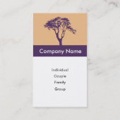 Mariage et carte de visite de thérapeute de (Dos)