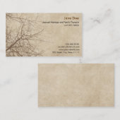 Mariage et carte de visite de thérapeute de (Devant / Derrière)