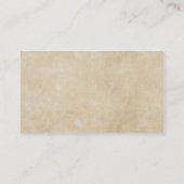 Mariage et carte de visite de thérapeute de (Dos)