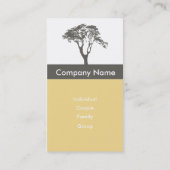 Mariage et carte de visite de thérapeute de (Dos)