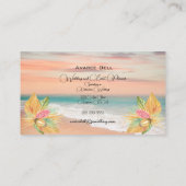 Mariage et Carte de visite du gestionnaire d'événe (Dos)