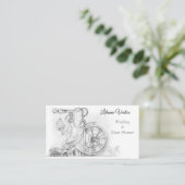 Mariage et Carte de visite du gestionnaire d'événe (Debout devant)