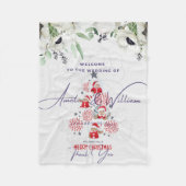 Mariage et couverture en polaire de Noël (Devant)