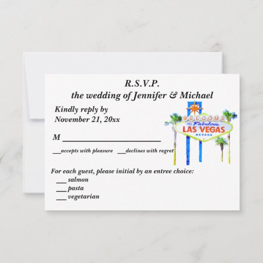 Mariage et réception RSVP Las Vegas (Dos)