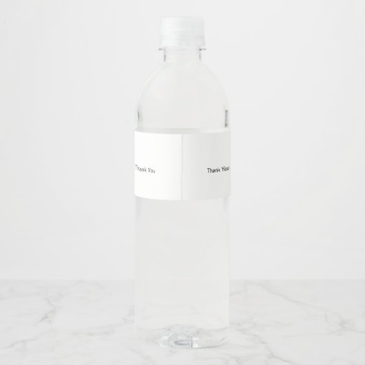 Mariage Étiquette à bouteille d'eau 005 (Dos)