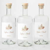 Mariage Étiquette chic Bohemian (Bouteilles)