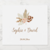 Mariage Étiquette chic Bohemian (Étiquettes simples)