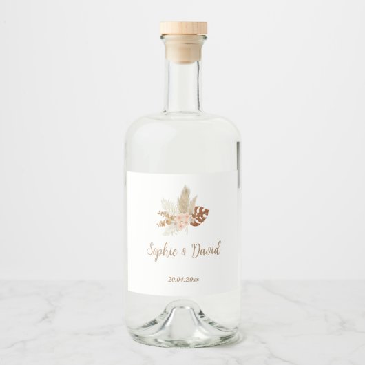 Mariage Étiquette chic Bohemian (Devant)