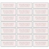 Mariage Étiquette de adresse invité 21 Adresse dif (Devant)