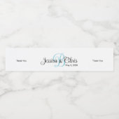 Mariage Étiquette de bouteille d'eau 007 (Étiquettes simples)