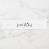 Mariage Étiquette de bouteille d'eau 008 (Étiquettes simples)