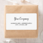 Mariage, Étiquette d'expédition professionnelle (En situation)