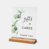 Mariage Eucalyptus Green Script Cadeaux et Cartes (Angle)