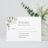 Mariage eucalyptus verdure botanique RSVP (Debout devant)