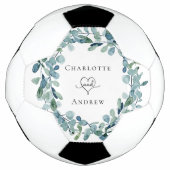 Mariage eucalyptus vert nom de couronne (Devant)