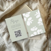 Mariage Eucalyptus Vert Sage moderne RSVP