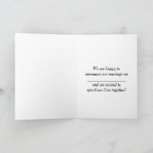 Mariage Faire-part avec un couple victorien (Intérieur)