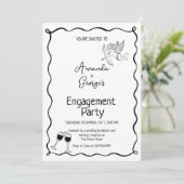 Mariage Faire-part Fiançailles (Debout devant)