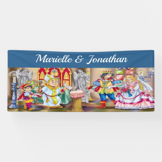 Mariage Fairytale / Bannière Anniversaire (Horizontal)