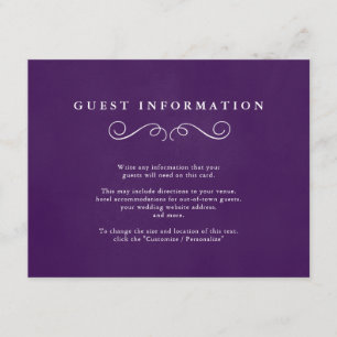 Mariage Fairytale Insérer des cartes dans Royal Pu