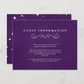 Mariage Fairytale Insérer des cartes dans Royal Pu (Devant / Derrière)