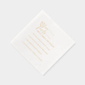 Mariage Faits Amusants Calligraphie Écriture Dorée (Droite)