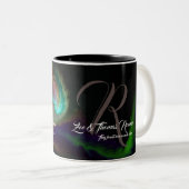 Mariage Famille monogrammée Coffee Mugs (Devant droit)